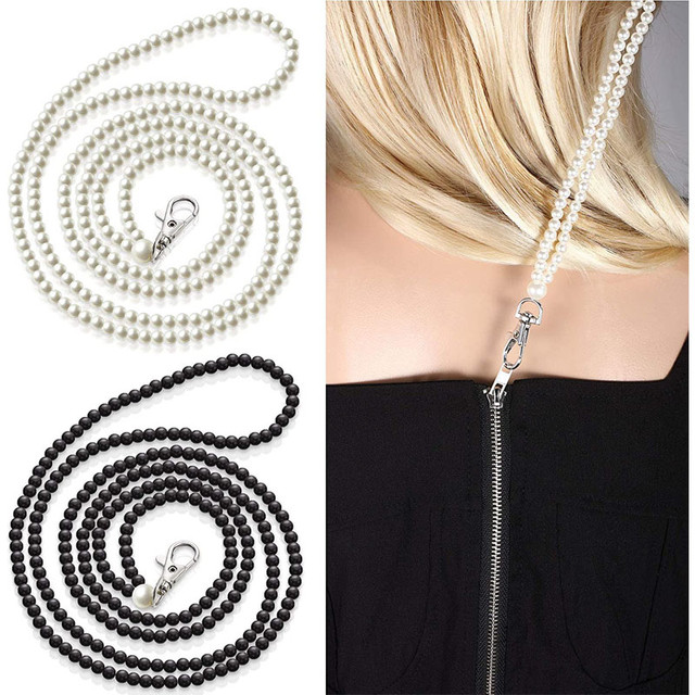 1Pcs Long Dress Zipper Helper Puller Women Necklace Zipping Up